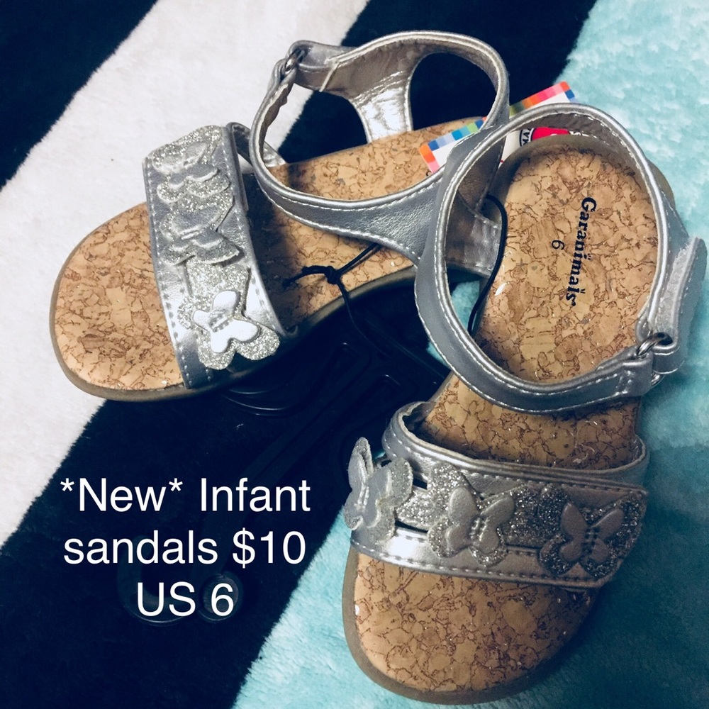New sandals infant size 6